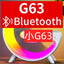 Bluetooth Speaker G63 Colorful Lights Clock Wireless Charging Multifunctional Bluetooth Speaker Colorful Atmosphere Alarm Clock - Korvel