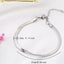 Elegant Blade Chain Bracelet with Heart Pendant for Women