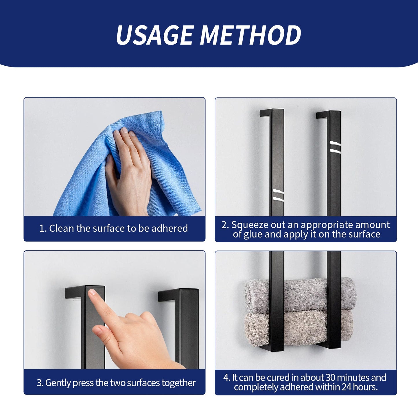 Nail-free Adhesive, Household Hardware Auxiliary Adhesive Glass Shelving Adhesive Hole Free Nail-free Adhesive - Korvel