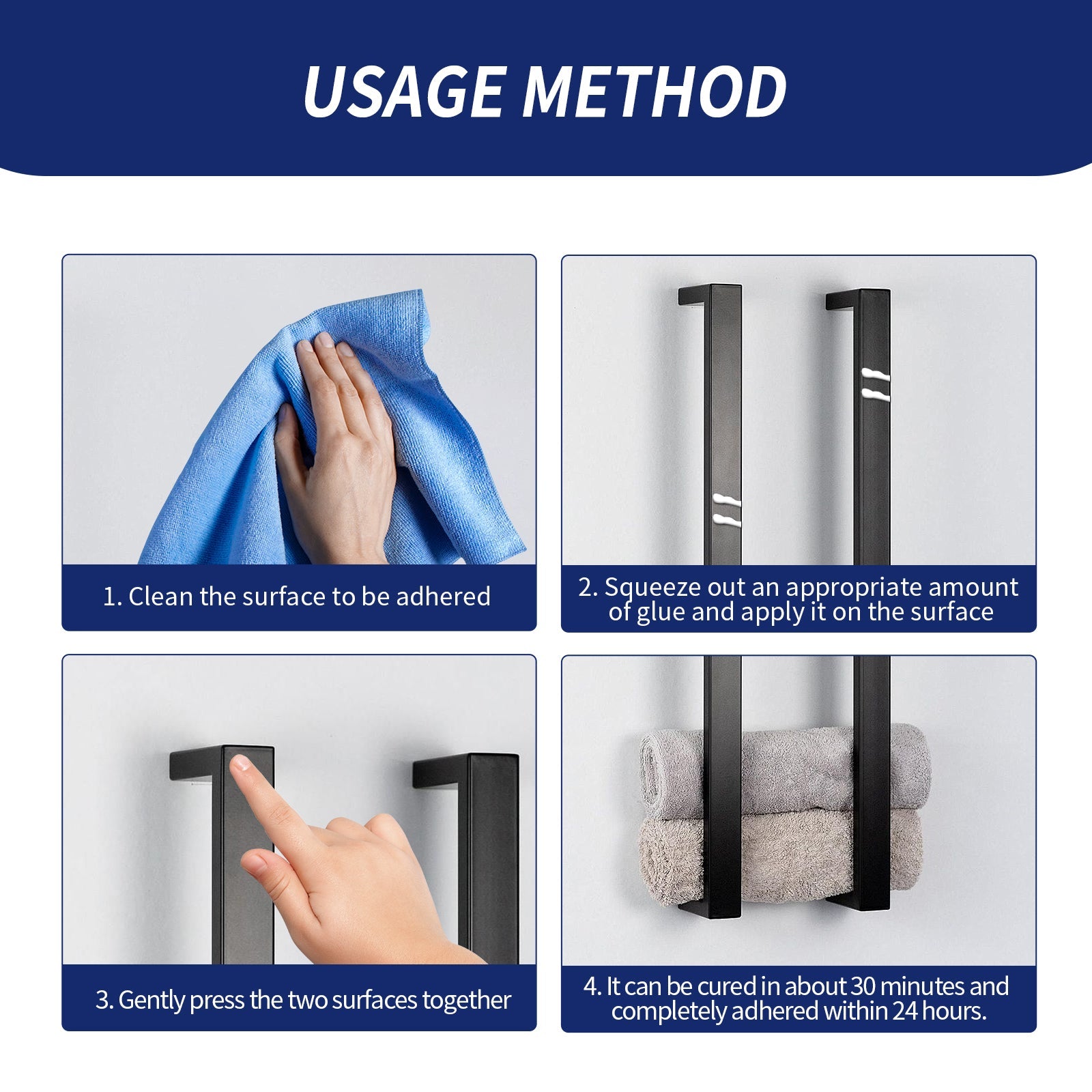 Nail-free Adhesive, Household Hardware Auxiliary Adhesive Glass Shelving Adhesive Hole Free Nail-free Adhesive - Korvel