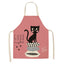 Cat Kitchen Aprons For Women Cotton Linen Bibs Household Cleaning Pinafore Home Cooking Apron kids kitchen barber - Korvel