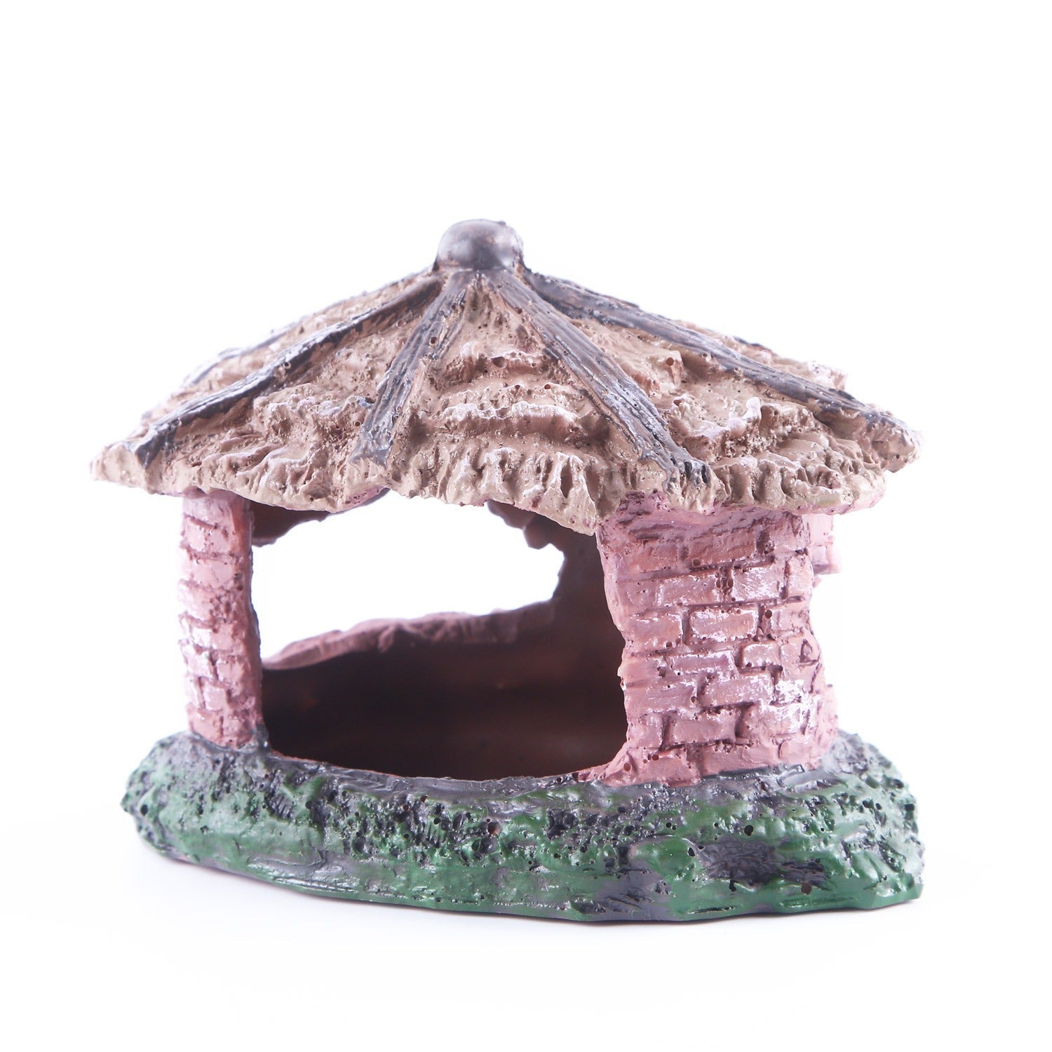 Water grass landscaping fish tank skull reptile pet shelter resin ornaments - Korvel