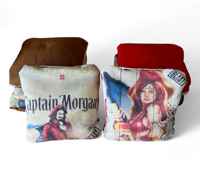 Premium Captain Morgan Cornhole Bags - Set of 8 - Korvel