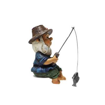 Creative resin ornaments for garden fishing sprites - Korvel