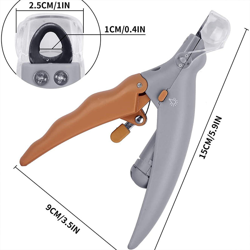 Professional LED - lit pet nail clippers for cats and dogs. Toe - claw cutting tool, pet supplies. - Korvel