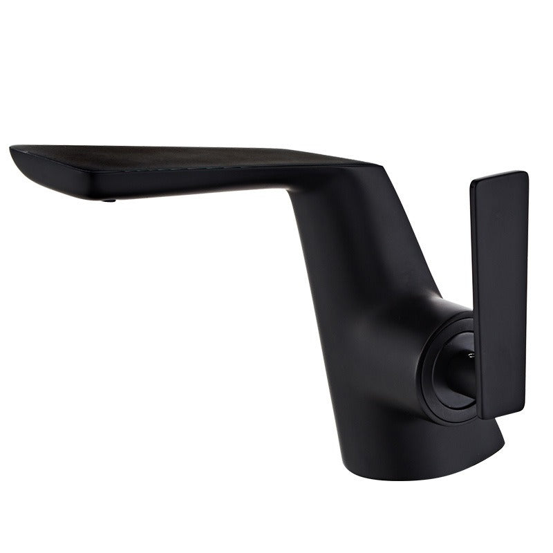 All copper bathroom hot and cold faucets creative washbasin under the sink - Korvel