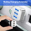 Luminous 3 USB mobile phone charging head with 1/3 expansion port, multi port USB mobile phone charger - Korvel