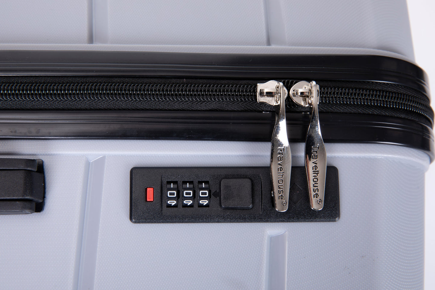 Hardshell Suitcase Spinner Wheels PP Luggage Sets Lightweight Suitcase with TSA Lock,3-Piece Set (20/24/28) ,Silver - Korvel