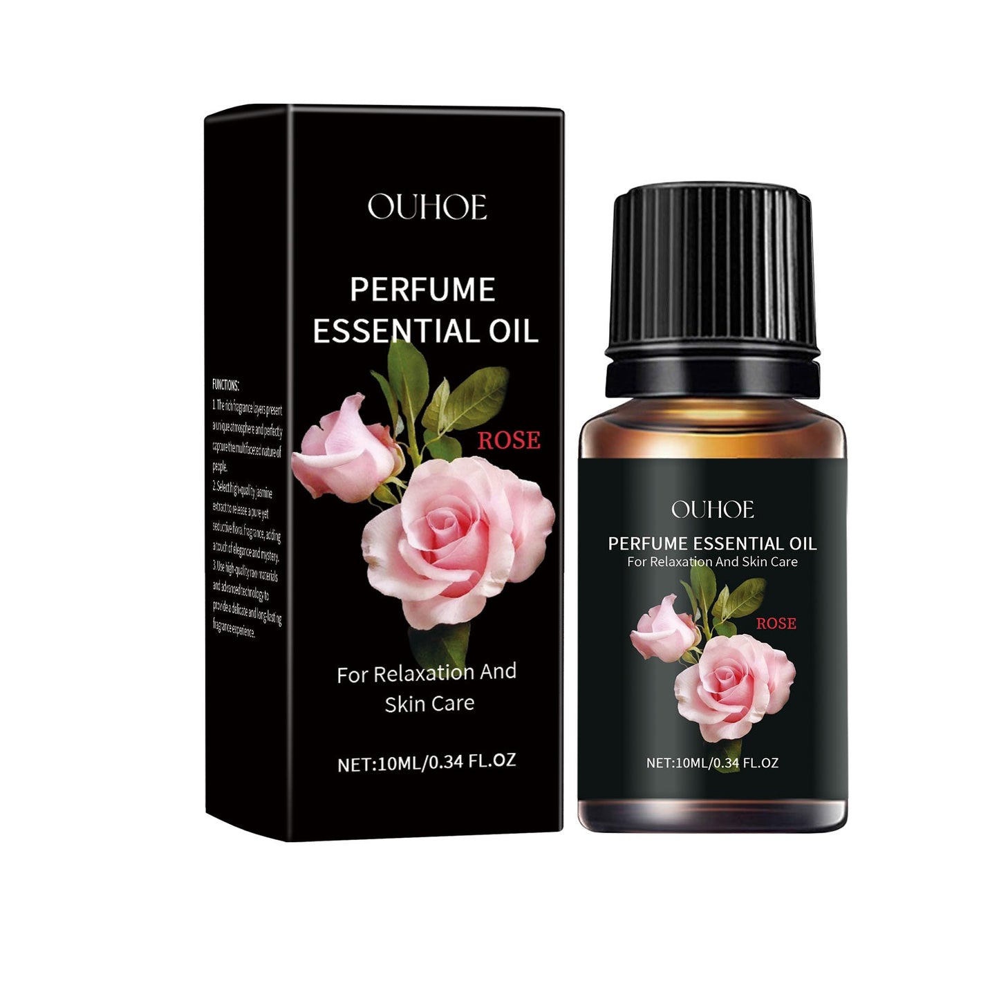 Rose Massage Essential Oil, Shoulder And Neck Comfort Nourishing Moisturizing Body Massage Treatment Rose Essential Oil - Korvel