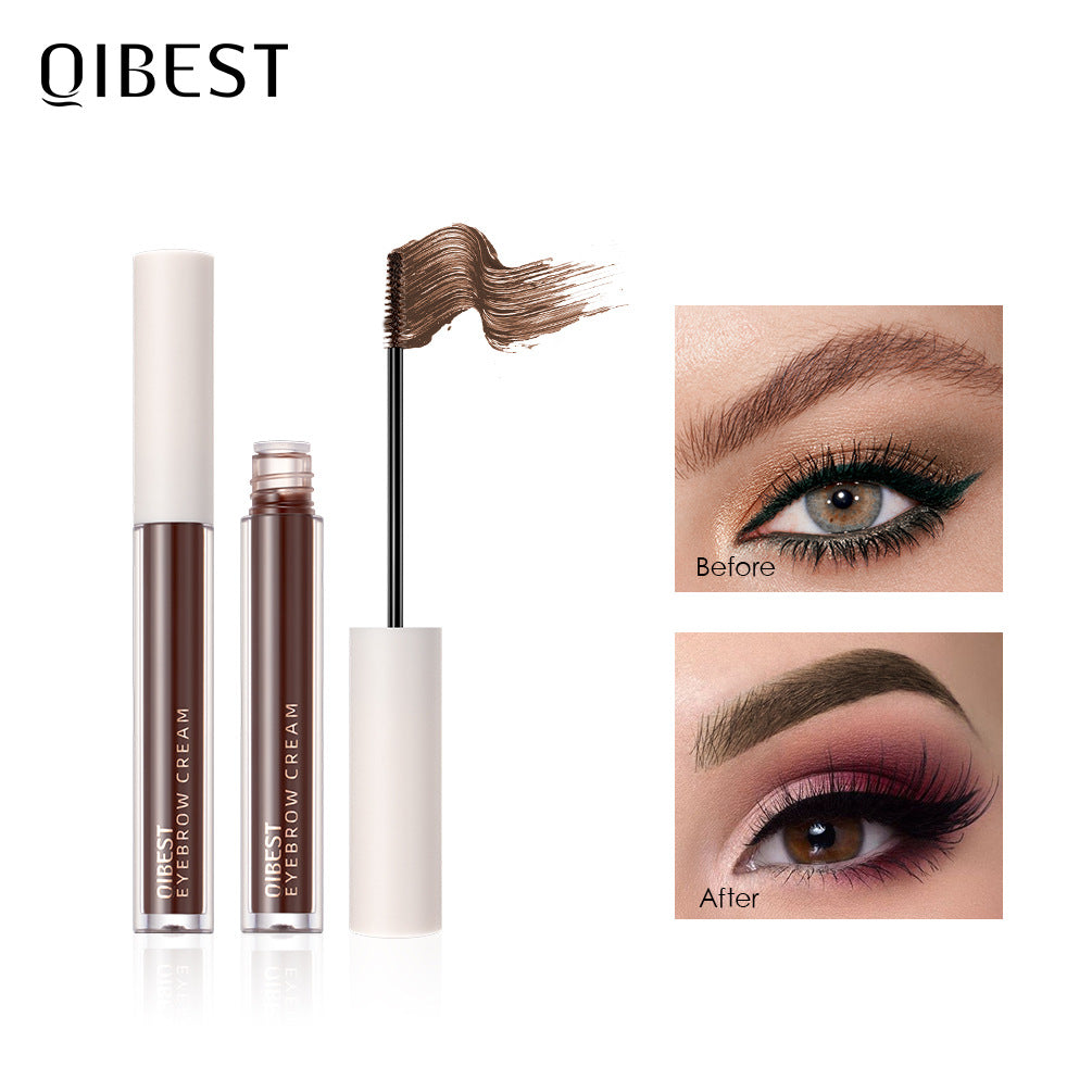 Crema para teñir cejas tridimensional QIBEST - Impermeable y de larga duración