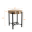 31.5 "Vintage Patchwork Lace Shape Coffee Table Cedar Coffee Table Set (Set of 2) - Korvel