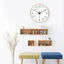 8-inch [20CM] creative living room clock, night light bedroom, simple and non perforated clock wall, clock watch wall - Korvel