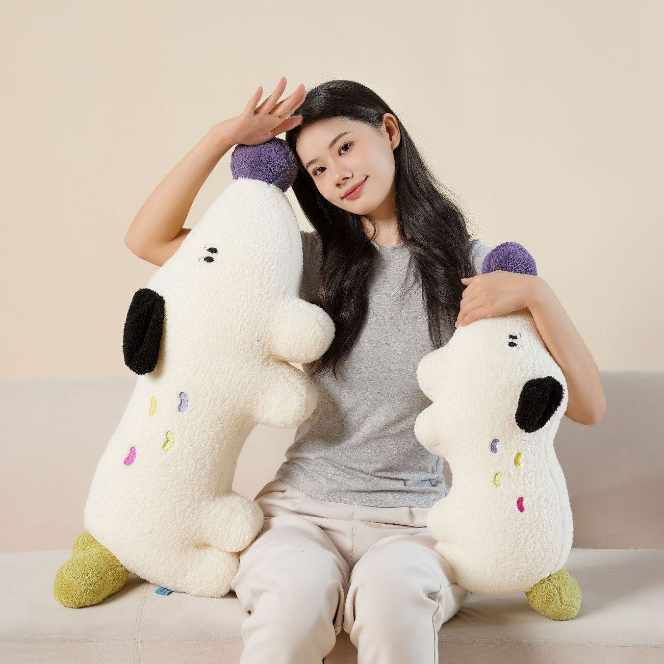Large Plush Sleeping Pillow Puppy Toy