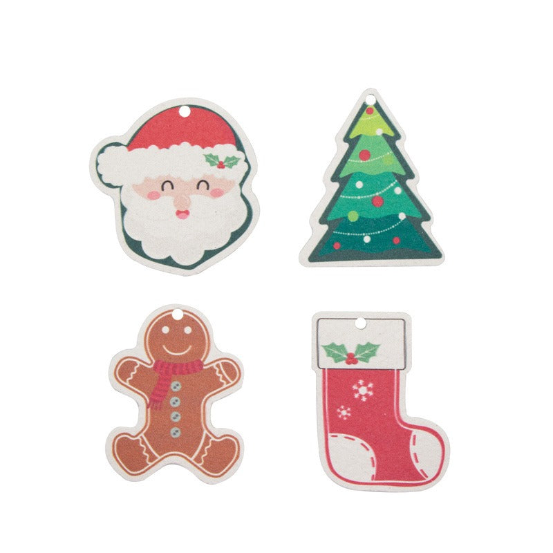 Christmas supplies, printed wood pulp, dishwashing cotton, kitchen cleaning, absorbent, non greasy, compressed wood pulp cotton, - Korvel