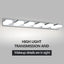Applique de miroir LED moderne à 6 lumières en chrome