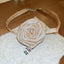 Collar con Hebilla de Aleación Rosa 3D