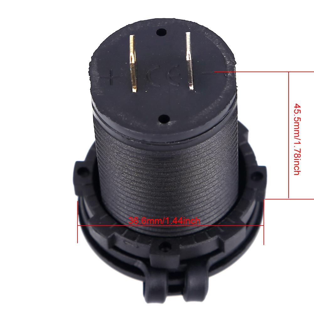 Universal Car Charger USB Vehicle DC12V-32V Waterproof Dual USB Charger 2 Port Power Socket 5V 2.1A/1A car-charger - Korvel