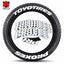 [One-piece set] Tire letter sticker one-piece set One-piece set Suitable for 4 tires No accessories included - Korvel