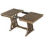 Ensemble de salle à manger TOPMAX en bois massif de style mid-century de 7 pièces