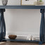 48-Inch Rustic Vintage Console Table --- Farmhouse Style Entryway Table with Open Shelf and Sturdy Construction (Navy) - Korvel
