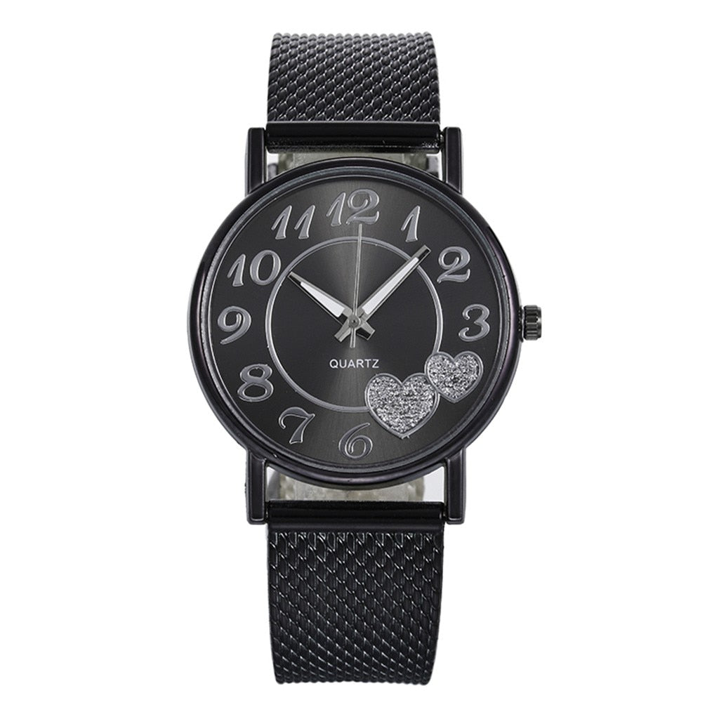 The Latest Top Watch Fashion Women Mesh Belt Watch Wild Lady Creative Gift relojes para mujer Drop Shopping - Korvel