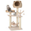 Multi-Level Cat Tree with Condo, Hammock & Rotatable Balls