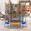 Trampoline pour tout-petits de 48 pouces avec filet de sécurité - Orange
