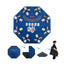 Gbruno 48 Inch 8-Player Foldable Poker Table Top - Blue