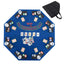 Gbruno 48 Inch 8-Player Foldable Poker Table Top - Blue