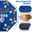 Gbruno 48 Inch 8-Player Foldable Poker Table Top - Blue