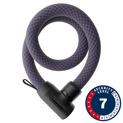 Abus Yarnit 4004K Chain Lock - 4mm x 110cm - Midnight Purple