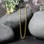 14k Yellow Gold Diamond Cut Cable Link Chain - 3.1mm