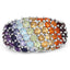4.16 Carat Multi-Stone .925 Sterling Silver Engagement Ring
