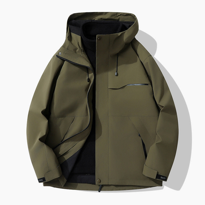 Veste de sport imperméable en coton pour homme