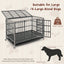 Jaula para Perros de Metal Plegable de 48 Pulgadas con Ruedas Bloqueables