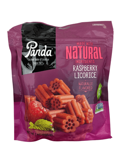 Panda Raspberry Licorice - Soft & Delicious Treat - Korvel