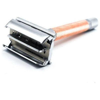 Parker 74R RG Rose Gold & Satin Chrome Safety Razor