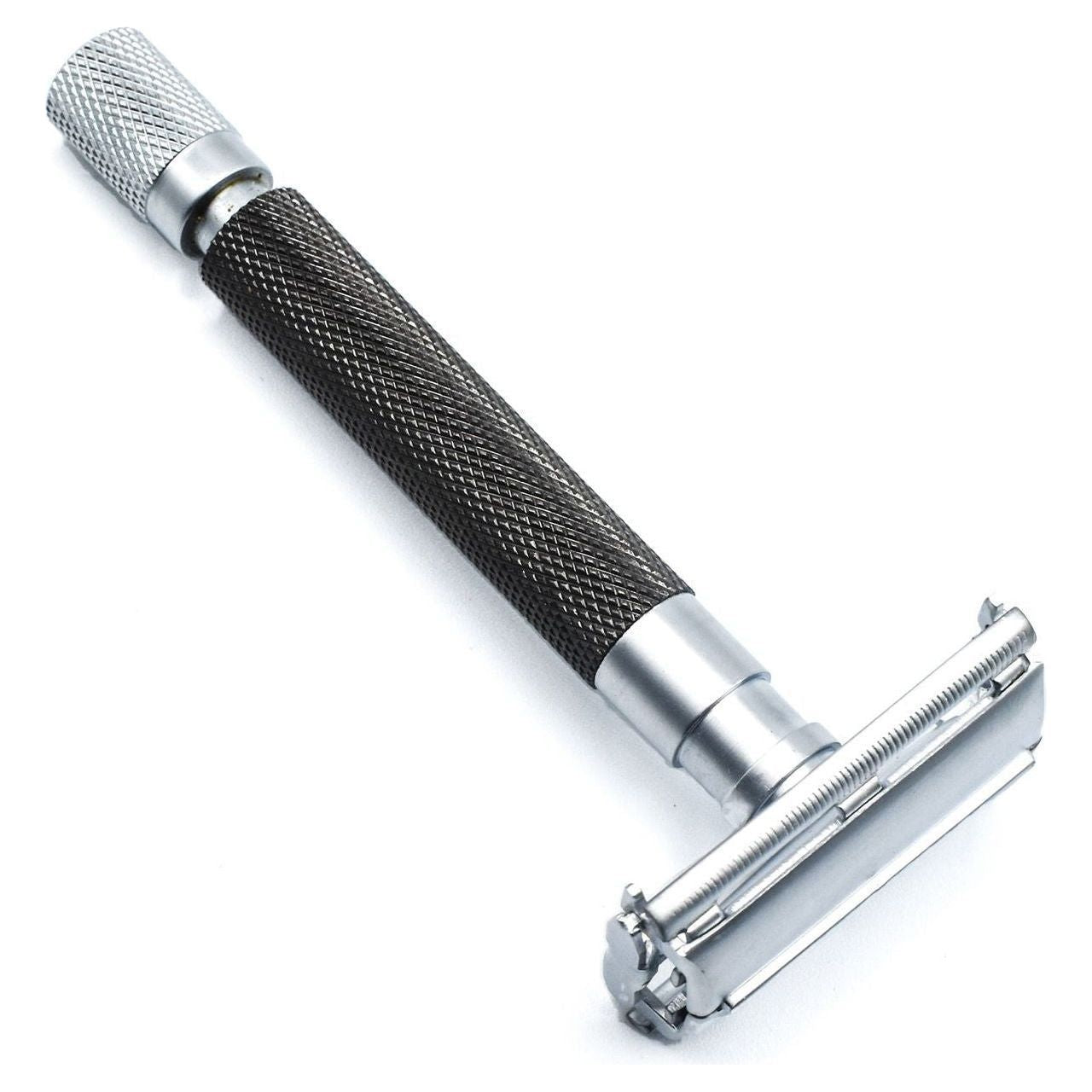 Rasoir de sécurité Parker 74R en graphite et chrome satiné