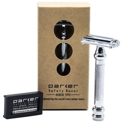 Parker 99R Chrome Super Heavyweight Long Handle Safety Razor