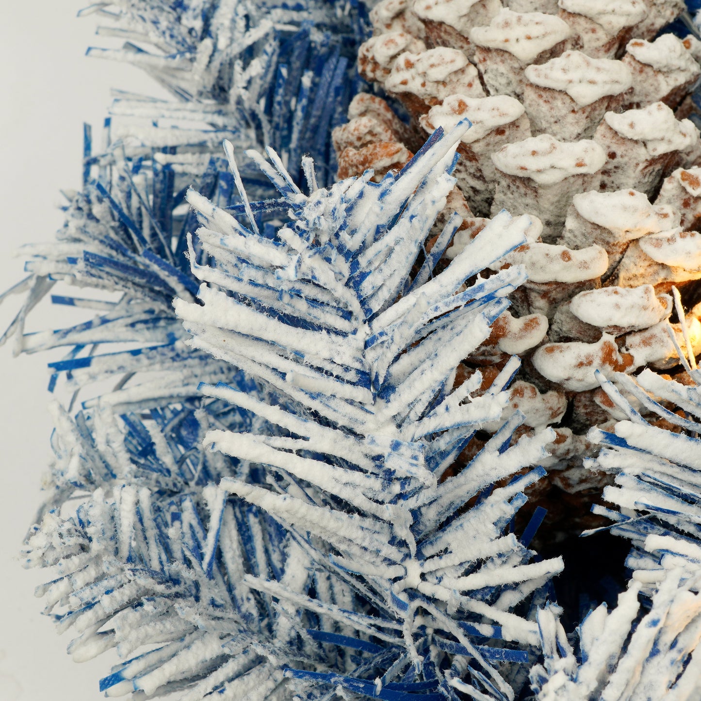 Set of 4 Premium Artificial Christmas Trees with LED Lights