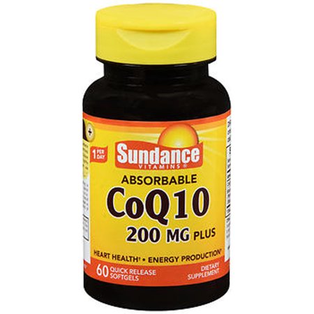 Sundance CoQ10 Softgels absorbables à libération rapide, 200 mg, 60 gélules