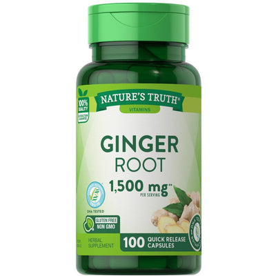 Complément alimentaire à base de racine de gingembre Nature's Truth 550 mg - 100 capsules