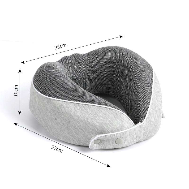 U Shaped Pillow Memory Cotton Can Store Travel Pillows, Nap Pillows, Neck Protection Pillows, Portable Neck Pillows - Korvel