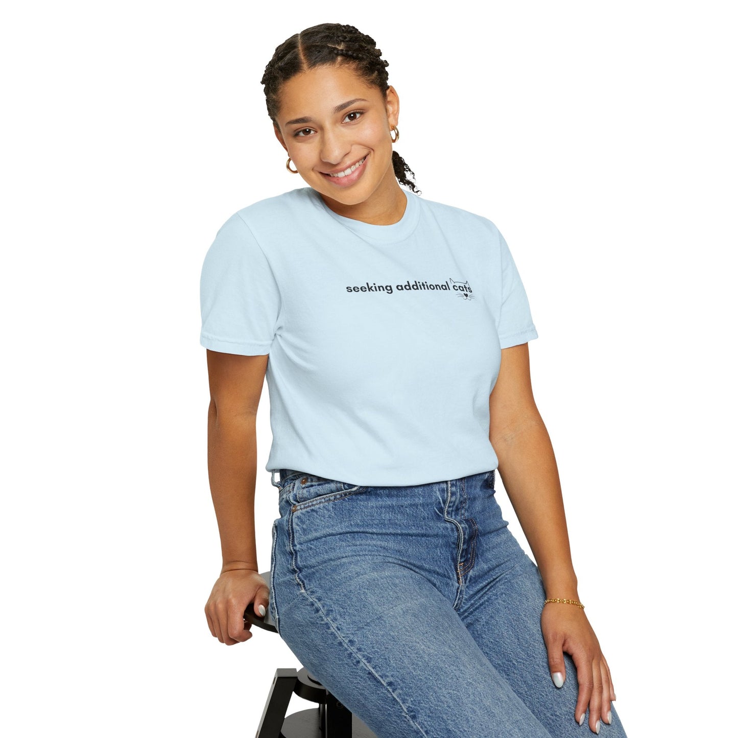 Seeking Additional Cats T-Shirt | Minimalist Cat Lover Tee