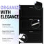 U-Can Shoe Storage Cabinet for Entryway with 3 Flip Drawers, Modern Shoe Organizer Cabinet, Free Standing Shoe Rack Black - Korvel
