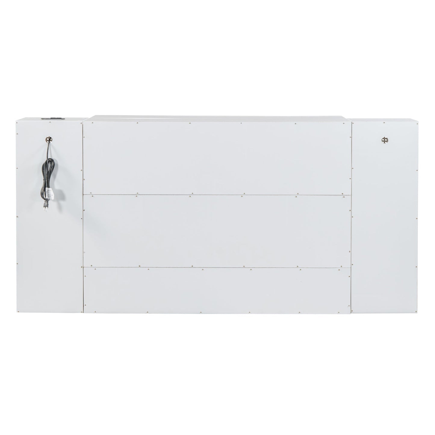Cama Murphy Grande Blanca con Cajones y Armarios de Almacenamiento