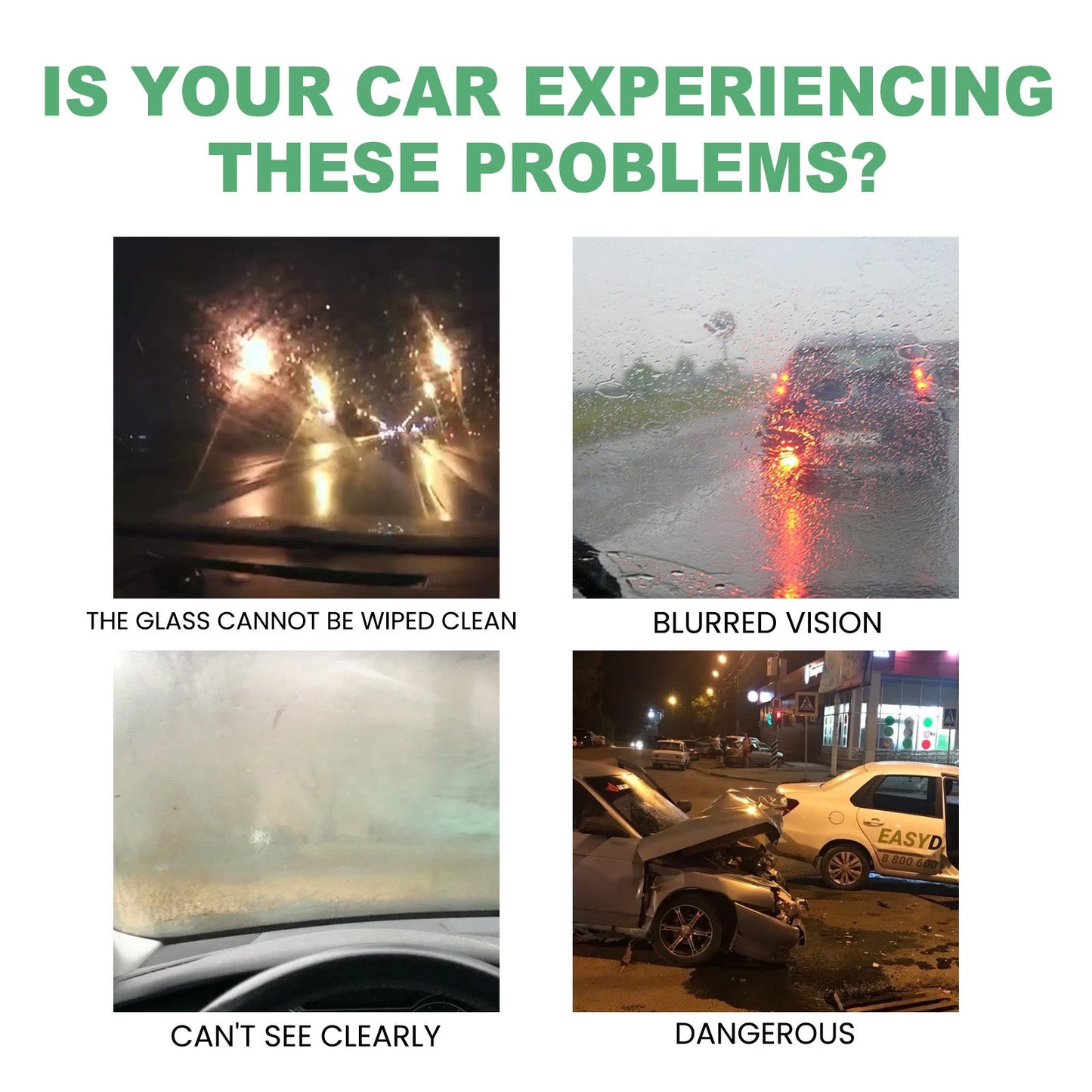 Repousseur de pluie premium pour pare-brise de voiture