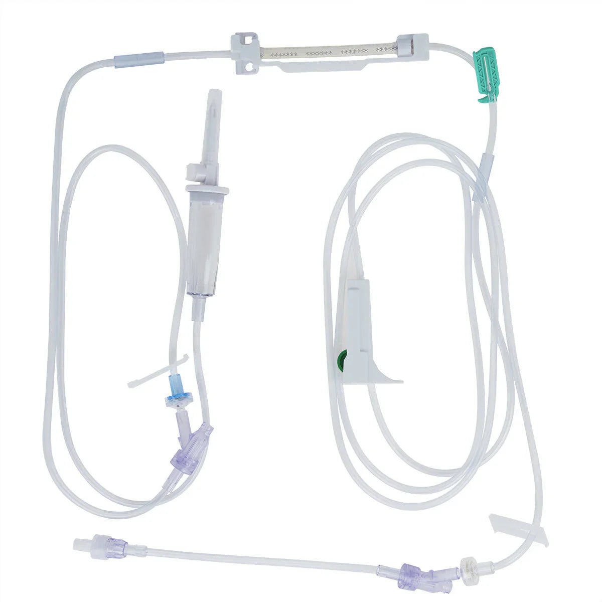 Juego de administración IV Universal Pump con conector sin aguja, caja de 24