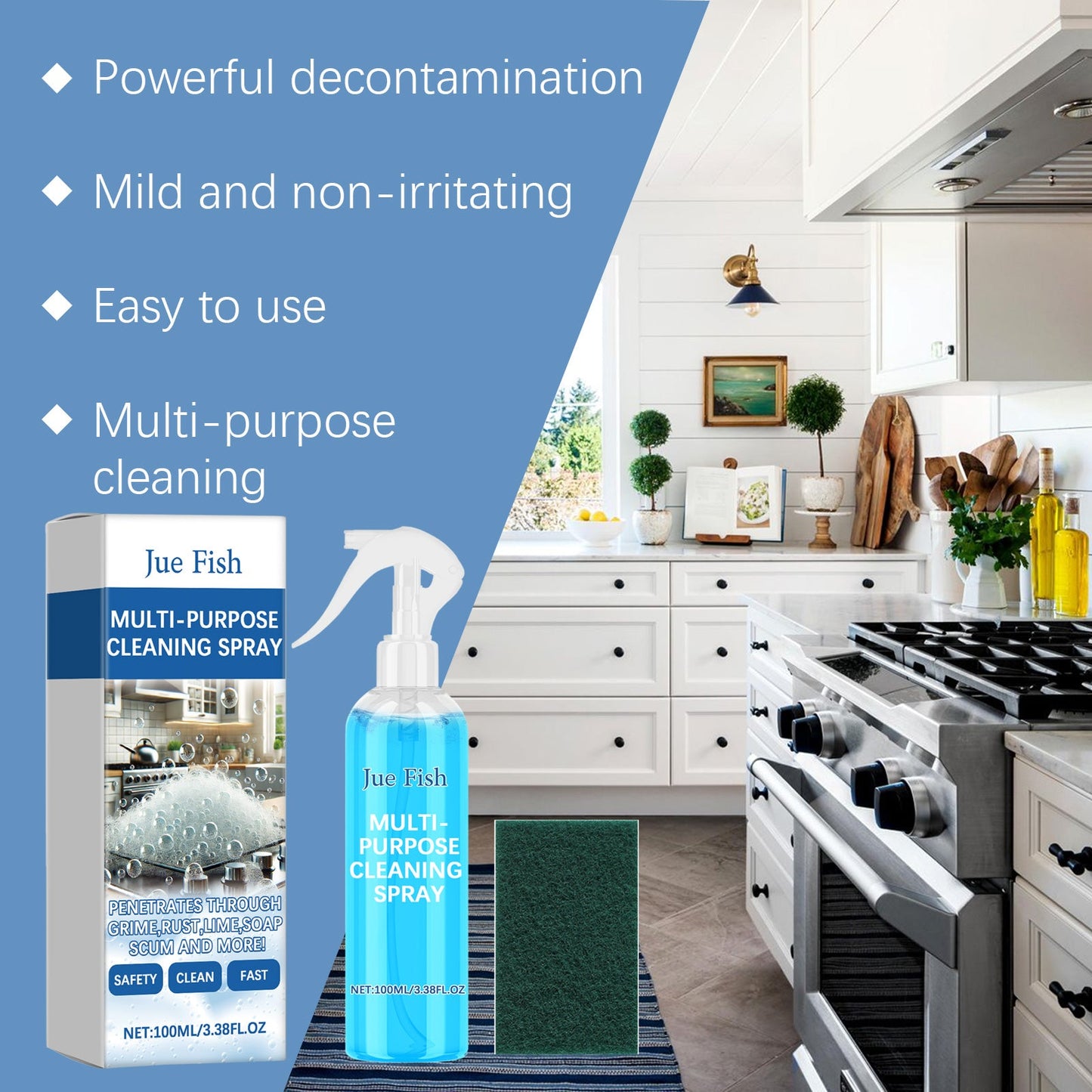 Premium Multi-Purpose Foam Cleaner for Household Surfaces