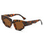 New Personalized Fashion Cat Eye Sunglasses Instagram Trendy Irregular Water Chestnut Hip Simple Leisure Street Photography Sunglasses - Korvel